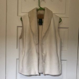 Faux sheepskin vest